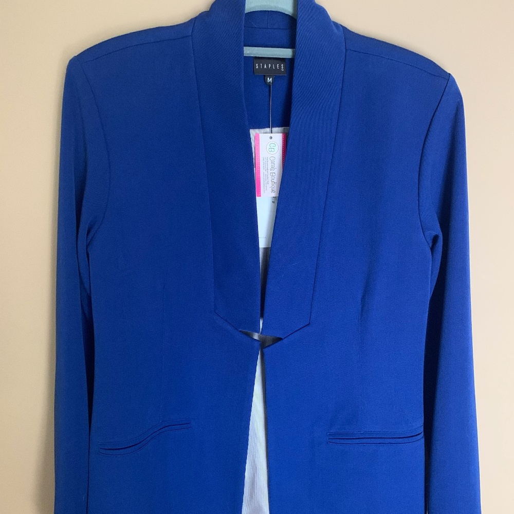 Staples Cobalt Blue jacket size M. NWT